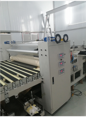 बोर्ड या प्लास्टिक या ग्लास का विमान 360-410V/50HZ वोल्टेज फिल्म लैमिनेटिंग मशीन 6300*1550*1200 मिमी के कुल आयाम के साथ
