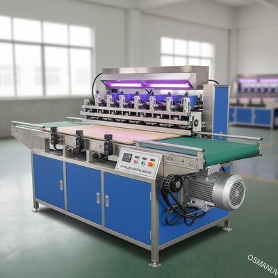 मोटर के साथ 9KW 850mm ऊंचाई वाली लकड़ी यूवी रोलर कोटिंग मशीन