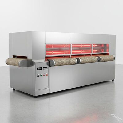 50kw स्टेनलेस स्टील इन्फ्रारेड सुखाने की मशीन 3 सेट / मिनट