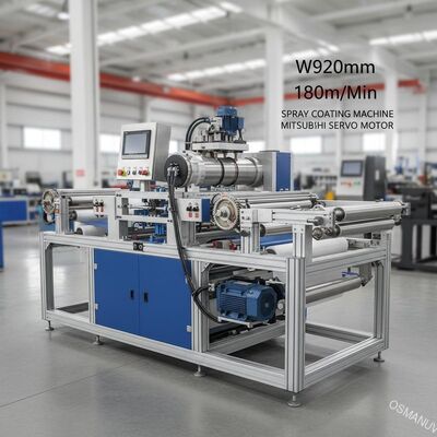 स्प्रे कोटिंग मशीन मित्सुबिशी सर्वो मोटर W920mm 180m / Min