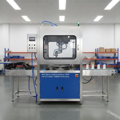 कार फ्रेम/मोबाइल फोन केस के लिए एमडीएफ स्प्रे कोटिंग मशीन 10KW