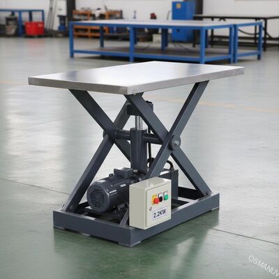 लिफ्ट की ऊँचाई 2.2KW छोटी हाइड्रोलिक लिफ्ट तालिका प्रकार 1800mm
