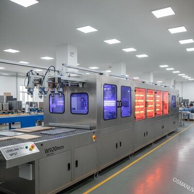 स्प्रे कोटिंग मशीन यूवी इन्फ्रारेड सुखाने की मशीन फैक्टरी W920mm 5m मिनट लेवलिंग टेक स्पॉट