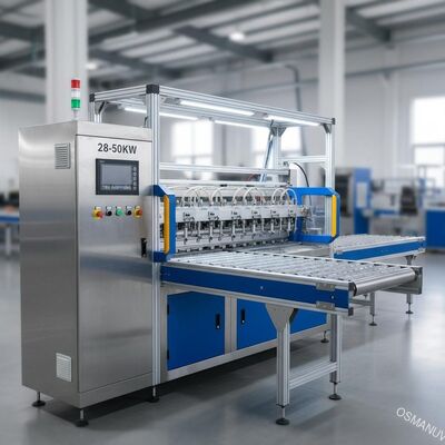 28 - कन्वेयर सिस्टम के साथ 50KW Tec प्रकाश स्प्रे कोटिंग मशीन