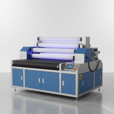 डिजिटल प्रिंट के लिए W1320mm 15 मीटर / मिन सिलिकॉन रोललेट यूवी कोटिंग मशीन