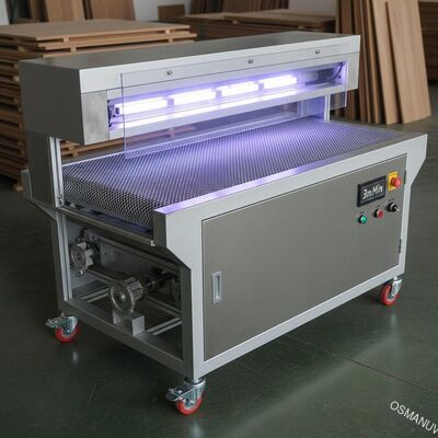 W400mm कन्वेयर मेष चौड़ाई यूवी मंजिल इलाज मशीन 3 m / मिनट है