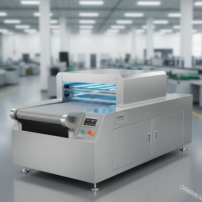 SUS304 स्टेनलेस स्टील कन्वेयर के साथ ISO9001 एलईडी यूवी ड्रायर मशीन