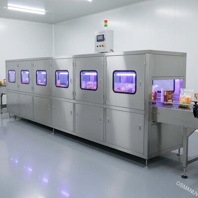 खाद्य पैकेजिंग और थोक वस्तुओं के लिए औद्योगिक यूवी नसबंदी सुरंग