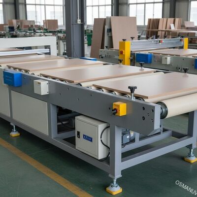 पैनल फर्नीचर के लिए पीवीसी 0.75KW 1320 मिमी चौड़ाई कन्वेयर बेल्ट मशीन