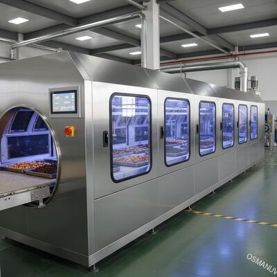 औद्योगिक 380V 10m/Min खाद्य माइक्रोवेव ड्रायर मशीन बॉक्स बोर्ड मिट्टी के लिए