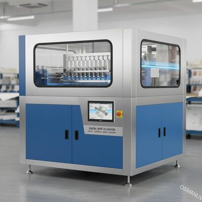 डिजिटल स्पॉट यूवी कोटिंग मशीन स्प्रे पेंट 380VAC W1300mm