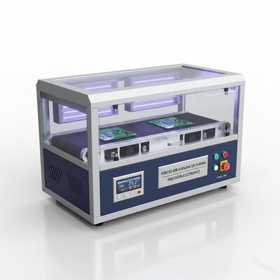 प्रेसिजन इलेक्ट्रॉनिक उत्पादों के लिए मजबूर एयर कूलिंग यूवी इलाज मशीन 380V
