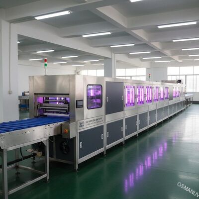 यूवी वार्निश मशीन पराबैंगनी किरणें कोटिंग लाइन ISO9001 L10000mm