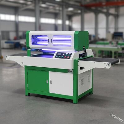 25KW 50HZ टिकाऊ दो लैंप यूवी लाइट क्यूरिंग मशीन ग्रीन एंड व्हाइट