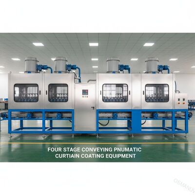 चार चरण संदेश वायवीय परदा कोटिंग उपकरण 60KW 380V 50HZ