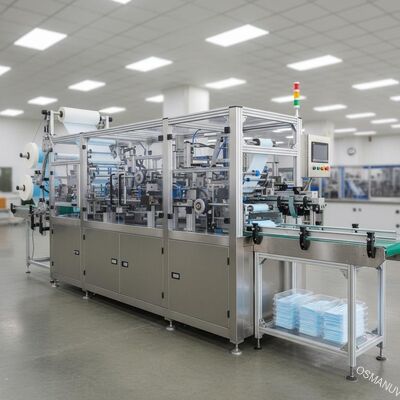 ISO9001 20KW सर्जिकल फेस मास्क बनाने की मशीन / सर्जिकल मास्क उत्पादन लाइन