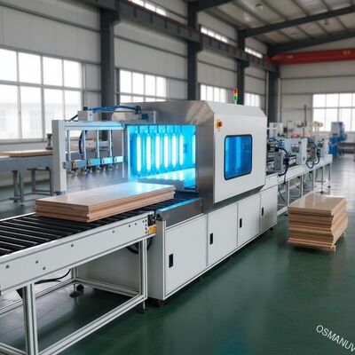 स्प्रे पेंट उत्पादन लाइन यूवी कोटिंग मशीन मोटाई 150 मिमी बोर्ड के लिए
