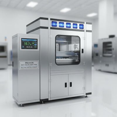 उच्च-गुणवत्ता वाले पल्स मोल्डिंग के लिए रीयल-टाइम नमी फीडबैक के साथ प्रेसिजन मल्टी-ज़ोन माइक्रोवेव ड्रायर