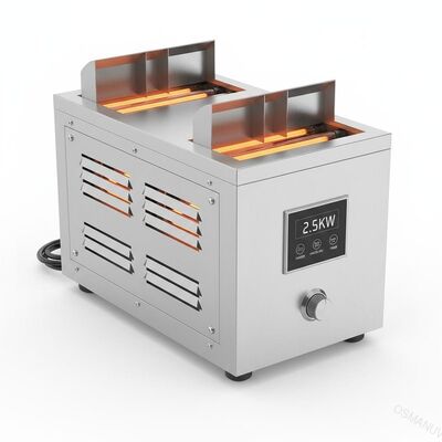 स्टेनलेस स्टील 2.5KW इन्फ्रारेड ड्रायर मशीन क्षैतिज ऊर्ध्वाधर हवा प्रवाह दिशा