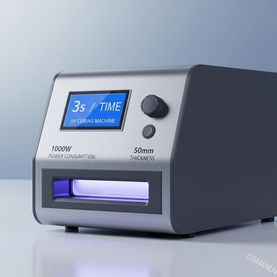 3s / समय यूवी क्यूरिंग मशीन 1000W बिजली की खपत 50mm मोटाई