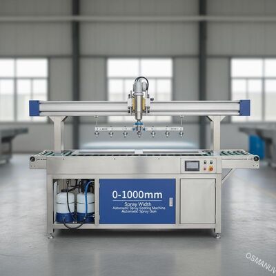 0-1000 मिमी स्प्रे चौड़ाई स्प्रे कोटिंग और स्वचालित स्प्रे बंदूक के लिए स्वचालित स्प्रे कोटिंग मशीन