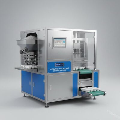 उच्च विश्वसनीयता 0.95KW बिजली की खपत स्वचालित पल्प मोल्डिंग कोटिंग मशीन