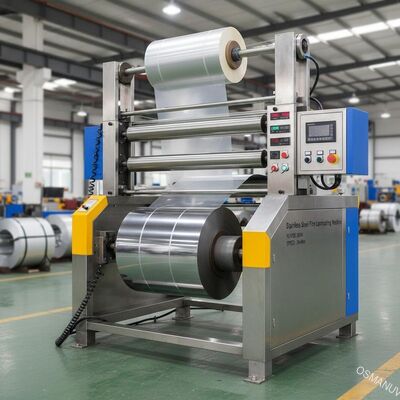 स्टेनलेस स्टील फिल्म लेमिनेटिंग मशीन 25KW पावर 30m/Min
