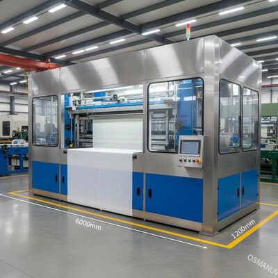6000 मिमी × 2200 मिमी × 1400 मिमी आकार के साथ टिकाऊ पर्दे कोटिंग मशीन