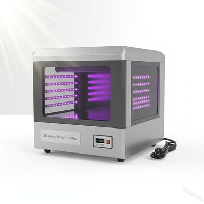 5 मिमी गहराई पराबैंगनी एलईडी उपचार मशीन 300 मिमी * 300 मिमी * 400 मिमी AC220V बिजली की आपूर्ति के लिए