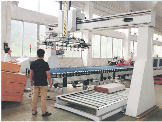 एमडीएफ बोर्ड 388kw यूवी लाइट क्योरिंग स्प्रे कोटिंग मशीन पीएलसी कंट्रोल कैल्शियम सिलिकेट बोर्ड