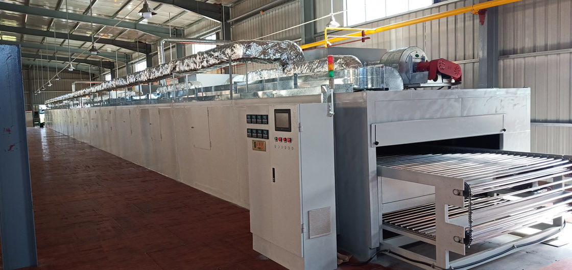 भारी ड्यूटी 28m प्राकृतिक गैस औद्योगिक ड्रायर ड्राईंग लाइन 24kw के लिए पल्स मोल्डिंग पैकेज