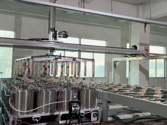 Internal Spin Coating Line for Pulp Molding Products - Fully Automatic Precision Coating Machine