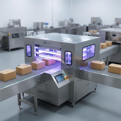 Mesh Belt UV Food Irradiation Machine For Package Board Carton