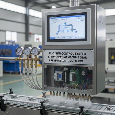 PLC / HMI Control System Spray Coating Machine 3bar Pressure Customized 3mm