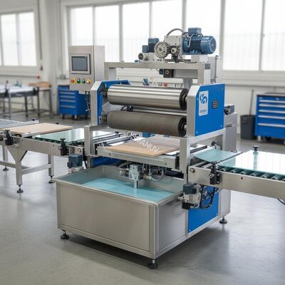 Customizable Two-Roll Coating Machine for Diverse Substrates - Glass, Metal, Composite Boards