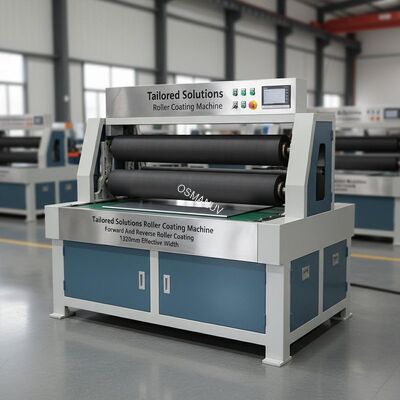 Precision Engineering Tailored Solutions Roller Coating Machine With Forward And Reverse Roller Coating 1320mm Effective Width