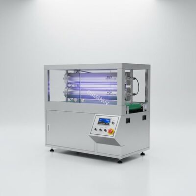Simple Process UV Curing Machinery With 2 American WQP 3 KW Mercury Lamps Configuration