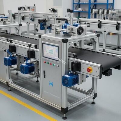 PLC Control And Servo Motor Driven Conveyor Belt Machine For Automatic Operation